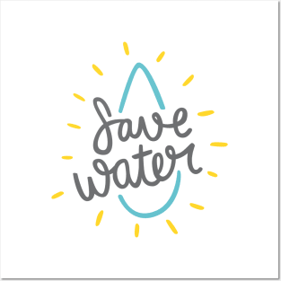 Save Water Raise Eco Awareness Posters and Art